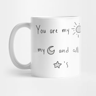 Sun, Moon, and stars Mug